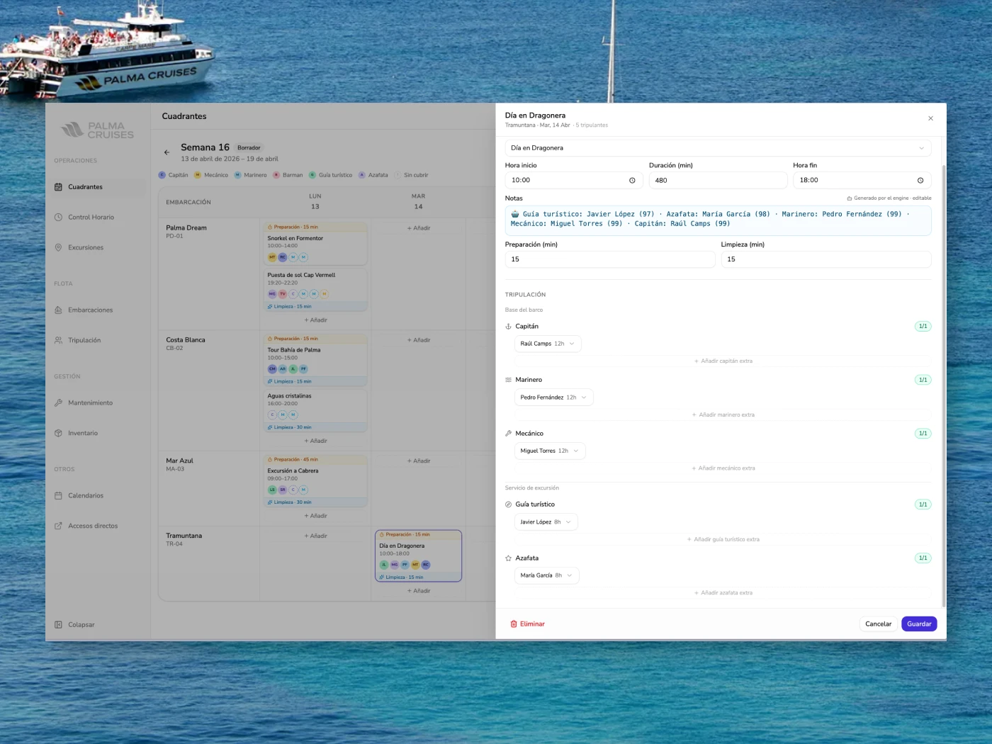 Palma Cruises ERP